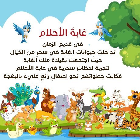 حقيبة قصة حروف الهجاء غابة الأحلام