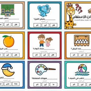 بطاقات أدوات الاستفهام